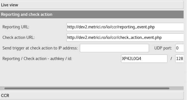 Reporting URL and Check Action