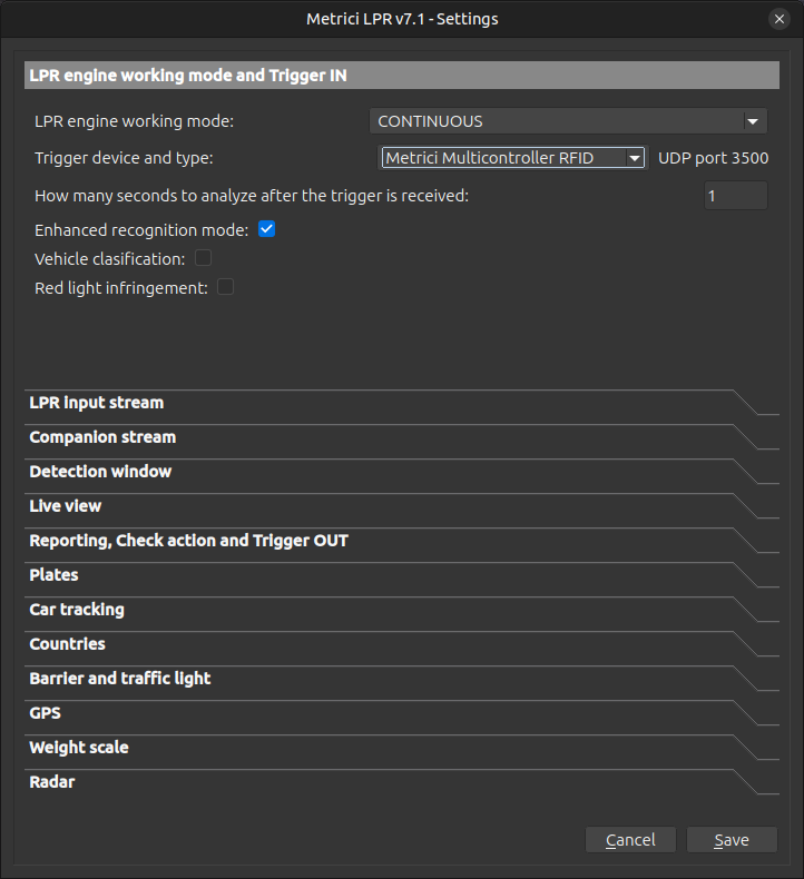 Settings page showing Output tab with timer values and relay controls