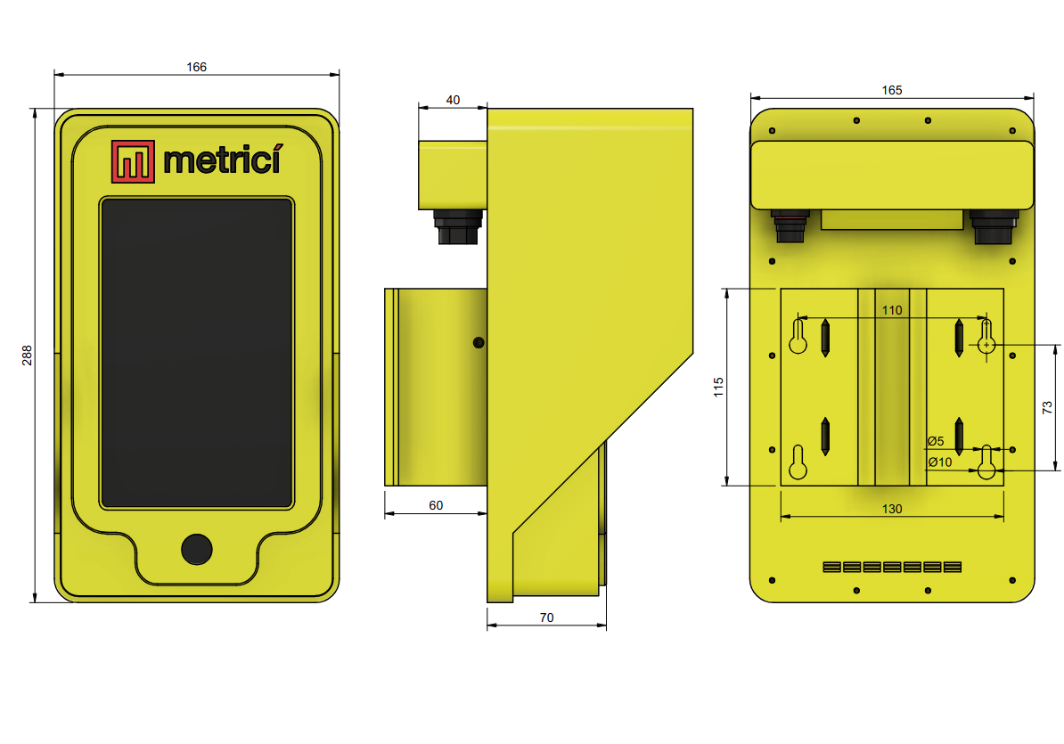 Showing dimensions of the product
