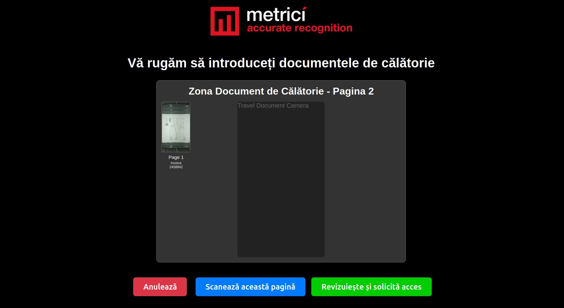 Extracted data review screen showing fields with Cancel, Retry Capture, and Confirm buttons