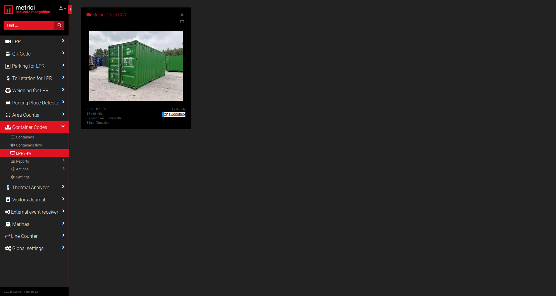 Live View screenshot