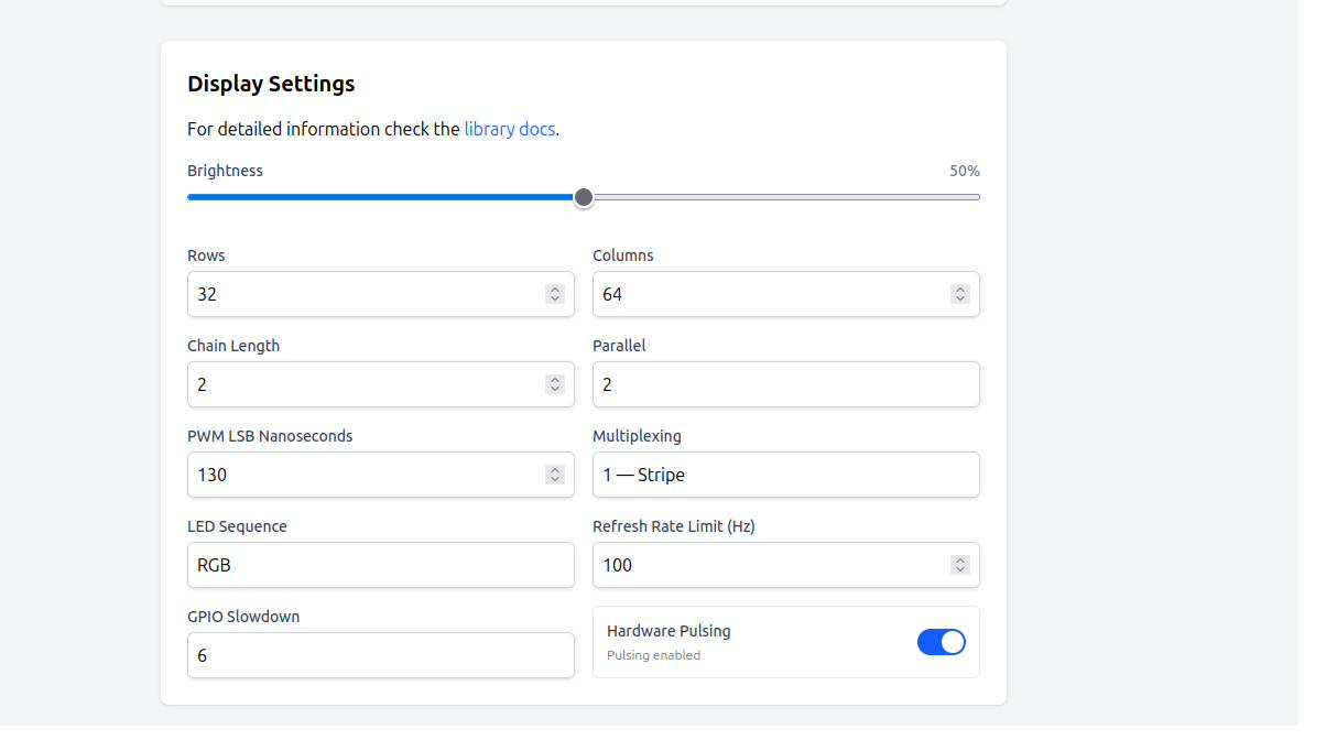Advanced display settings screenshot